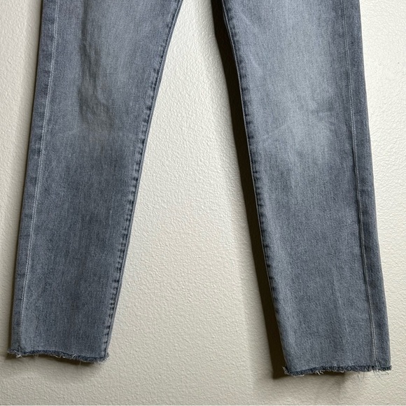 Mother The Scrapper Cuff Ankle Fray jeans Shadows In The Grass 29 - Picture 9 of 15